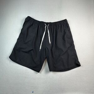 Fair Harbor Shorts Mens 3XL Black 8" Lined Activewear Hybrid Shorts Drawstring